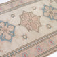 Faded Small Oushak Rug, Turkish Oushak Vintage Rug, Carpet Rug, Wool rug, Muted Rug, Small Vintage Rug, Neutral Rug, 4x6 Rug, 9068