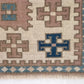 Geometric Turkish rug, Anatolia Rug, Oushak Rug, Vintage Rug, Unique rug, Wool rug, Handmade rug, Small rug 4x5, Entryway rug, 9066