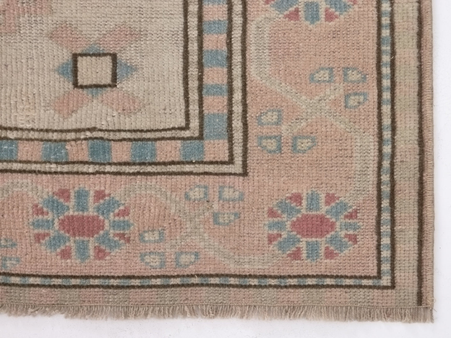Faded Small Oushak Rug, Turkish Oushak Vintage Rug, Carpet Rug, Wool rug, Muted Rug, Small Vintage Rug, Neutral Rug, 4x6 Rug, 9068