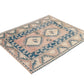 Geometric Turkish rug, Anatolia Rug, Oushak Rug, Vintage Rug, Unique rug, Wool rug, Handmade rug, Small rug 4x5, Entryway rug, 9062