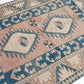 Geometric Turkish rug, Anatolia Rug, Oushak Rug, Vintage Rug, Unique rug, Wool rug, Handmade rug, Small rug 4x5, Entryway rug, 9062