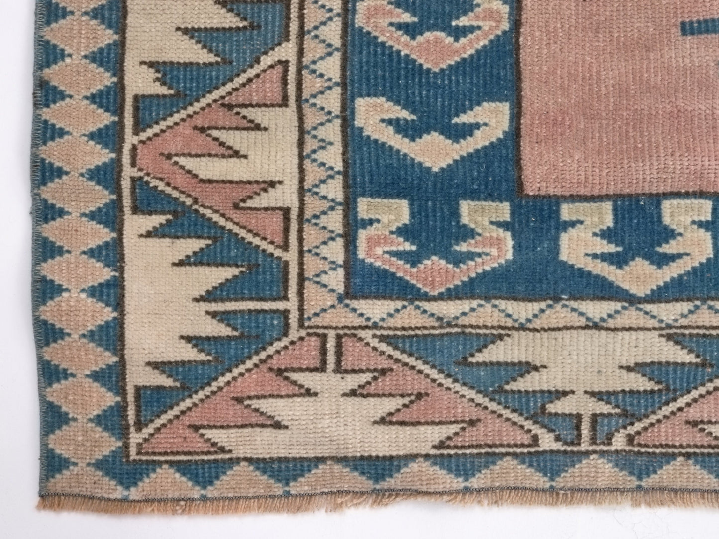 Geometric Turkish rug, Anatolia Rug, Oushak Rug, Vintage Rug, Unique rug, Wool rug, Handmade rug, Small rug 4x5, Entryway rug, 9062
