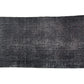 Black Worn Area Vintage Rug, Turkish Oushak Rug, Distressed Rug, Mid-Century Rug, Overdyed Rug, Black Carpet Rug 5x9, 3311