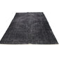 Black Worn Area Vintage Rug, Turkish Oushak Rug, Distressed Rug, Mid-Century Rug, Overdyed Rug, Black Carpet Rug 5x9, 3311
