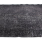 Black Worn Area Vintage Rug, Turkish Oushak Rug, Distressed Rug, Mid-Century Rug, Overdyed Rug, Black Carpet Rug 5x9, 3311
