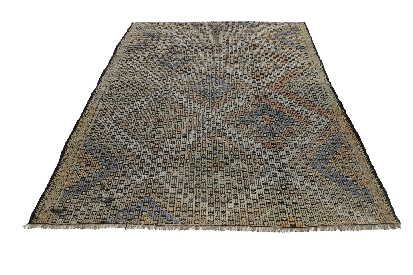 Faded Turkish Kilim rug, Vintage rug kilim, Kilim rug one of a kind , 6x9 Kilim rug, Pastel kilim rug, Anatolia rug, 8131
