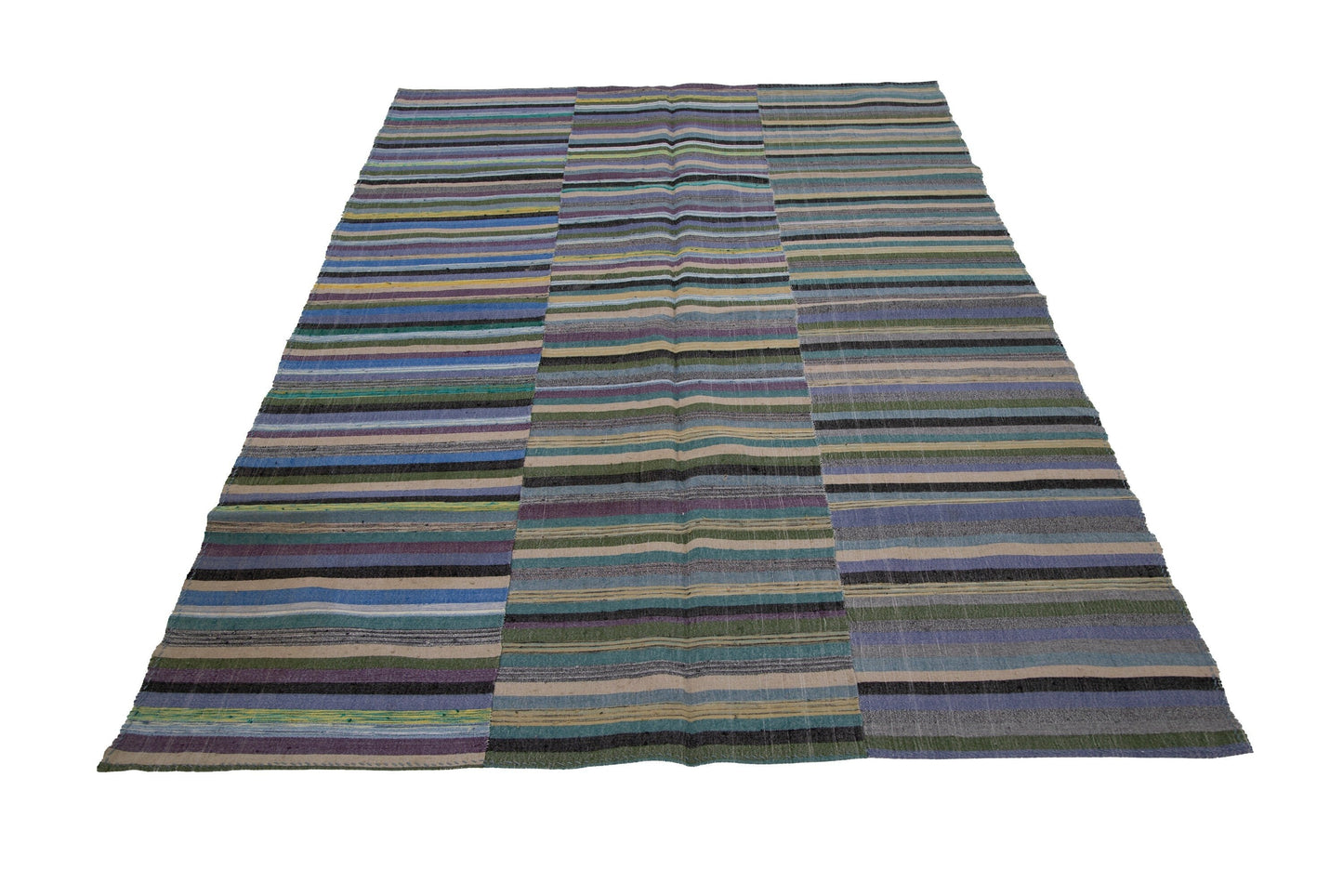 Boho Striped Kilim rug, Area Bohemian rug, Vintage kilim, Eclectic rug, 6x8 Kilim rug, Bedroom rug, Nursery Rug, Kid room rug, 103