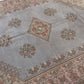 Soft Blue Oushak Rug, Turkish Oushak Rug, Vintage Rug, Area rug 7x10, Handmade rug, Anatolia rug, Wool Rug, Living room rug, Carpet rug,9011