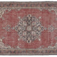 Oushak Rug, Anatolia Rug, Faded rug, Red rug, Turkish rug, Carpet rug, Area rug 7x11, Handmade rug,Turkey rug,Bohemian rug,Red,Blue,rug,8808