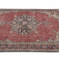 Oushak Rug, Anatolia Rug, Faded rug, Red rug, Turkish rug, Carpet rug, Area rug 7x11, Handmade rug,Turkey rug,Bohemian rug,Red,Blue,rug,8808