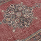 Oushak Rug, Anatolia Rug, Faded rug, Red rug, Turkish rug, Carpet rug, Area rug 7x11, Handmade rug,Turkey rug,Bohemian rug,Red,Blue,rug,8808