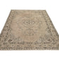 Turkish Neutral Rug, Vintage Rug, Area Rug, Beige Rug 6x9, Faded Rug, Muted Handmade Oushak Rug, Bedroom rug, Entryway rug, 8973