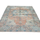 7x10 Turkish Oushak Vintage Rug, Handmade Area Carpet rug, Bedroom rug, Bohemian rug, Floor rug, Living room, Anatolia rug, 8967