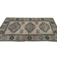 Turkish Oushak Rug, Vintage Turkish Rug, Small Area Rug, Handmade Carpet rug, Bedroom rug, Geometric Wool Rug Made in Turkey, 8928