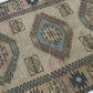 Turkish Oushak Rug, Vintage Turkish Rug, Small Area Rug, Handmade Carpet rug, Bedroom rug, Geometric Wool Rug Made in Turkey, 8928
