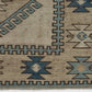 Turkish Oushak Rug, Vintage Turkish Rug, Small Area Rug, Handmade Carpet rug, Bedroom rug, Geometric Wool Rug Made in Turkey, 8928