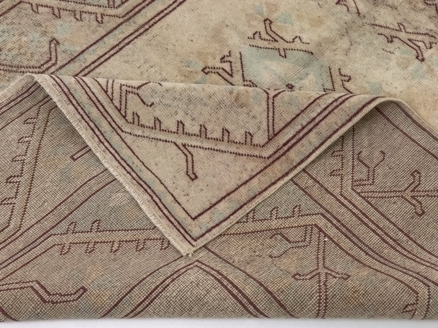 Neutral Oushak Rug, Turkish Rug Area, Vintage Rug Beige, 5x8 Rug, Handmade Anatolia Rug, Carpet rug, Muted Beige Faded Turkish Rug, 8873