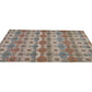 Bohemian Art Deco Oushak Rug, Checked Vintage Carpet Rug, 4x8 Rug, TURKİSH RUG, Handmade Area Rug, Entryway rug, Turkey rug, 8871