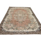 Area Rug 7x10, Turkish Vintage Rug, Oushak Carpet Rug, Neutral Handmade Rug, Living room rug, Turkey rug, Mid-Century Old Vintage Rug, 8811