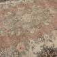 Area Rug 7x10, Turkish Vintage Rug, Oushak Carpet Rug, Neutral Handmade Rug, Living room rug, Turkey rug, Mid-Century Old Vintage Rug, 8811