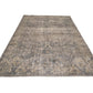 Distressed Turkish Oushak Rug, Vintage Handmade Carpet Rug, Area Purple Worn rug, 7x10 Turkish rug, Scandinavian, Living room rug, 8896