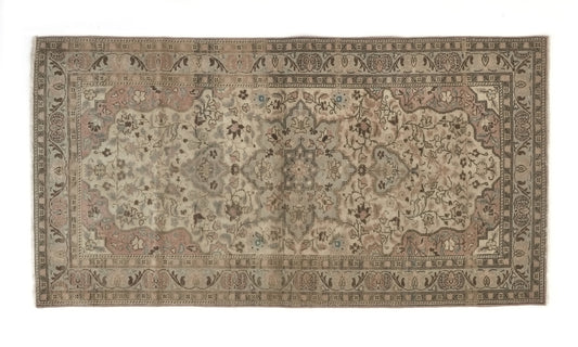 Turkish rug Antique, Oushak Rug, Vintage Old Rug, Area rug, Small Carpet rug, 3x6 Small rug, Handmade rug, Entryway rug, Anatolia rug,8769