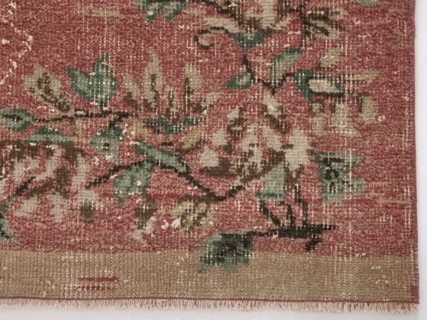 3x5 Pink Small Turkish Carpet Rug, Handmade Vintage Turkish Rug, Pink Oushak Rug, Floral rug, Kid room rug, Carpet rug, Nursery rug, 8774