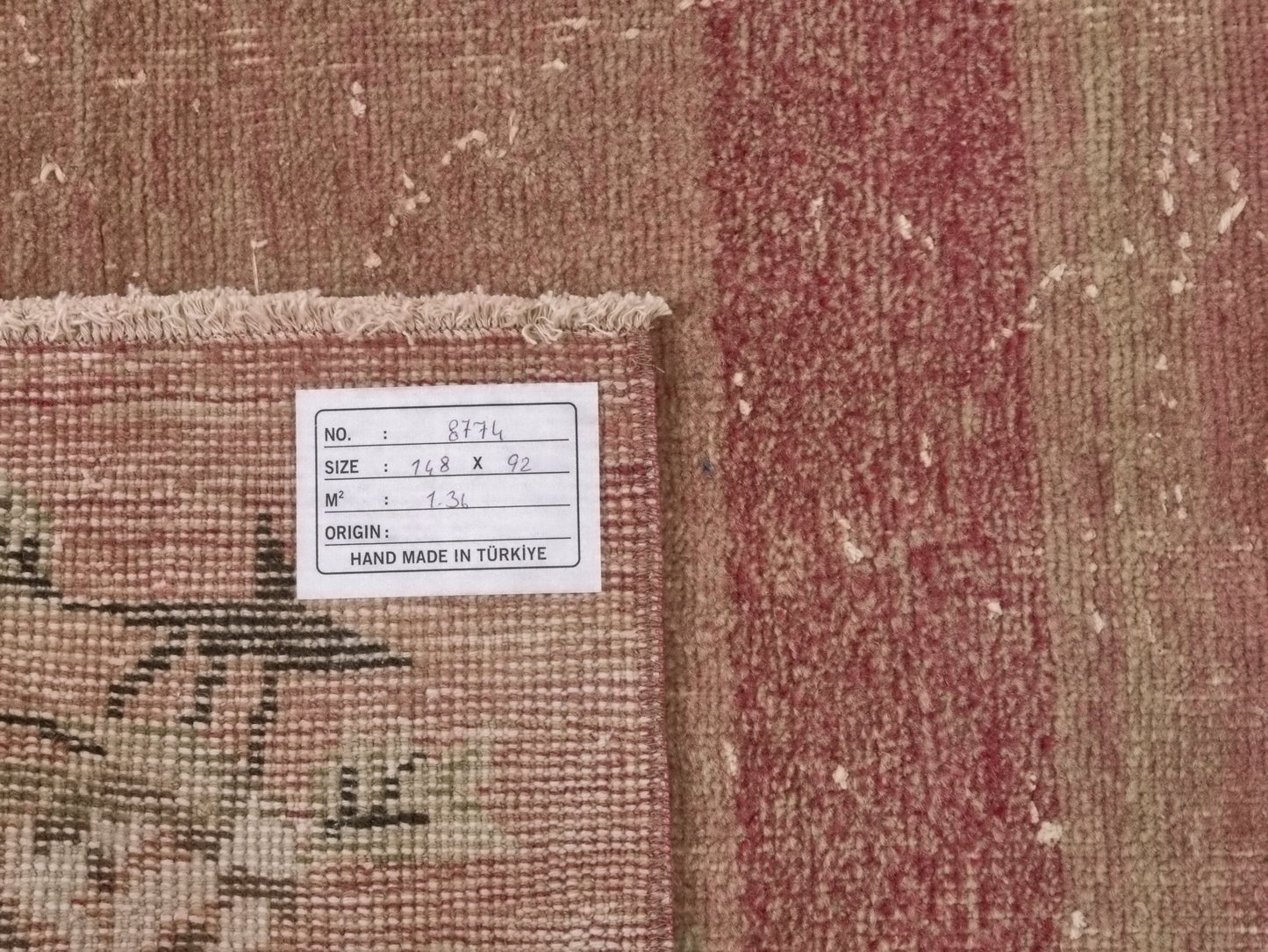 3x5 Pink Small Turkish Carpet Rug, Handmade Vintage Turkish Rug, Pink Oushak Rug, Floral rug, Kid room rug, Carpet rug, Nursery rug, 8774