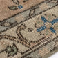 Wool Turkish Rug, Small Area Rug, Vintage Oushak Rug, 4x7 Rug, Handmade Rug, Vintage Small Rug, Bedroom rug, Office rug, Floral rug, 8766