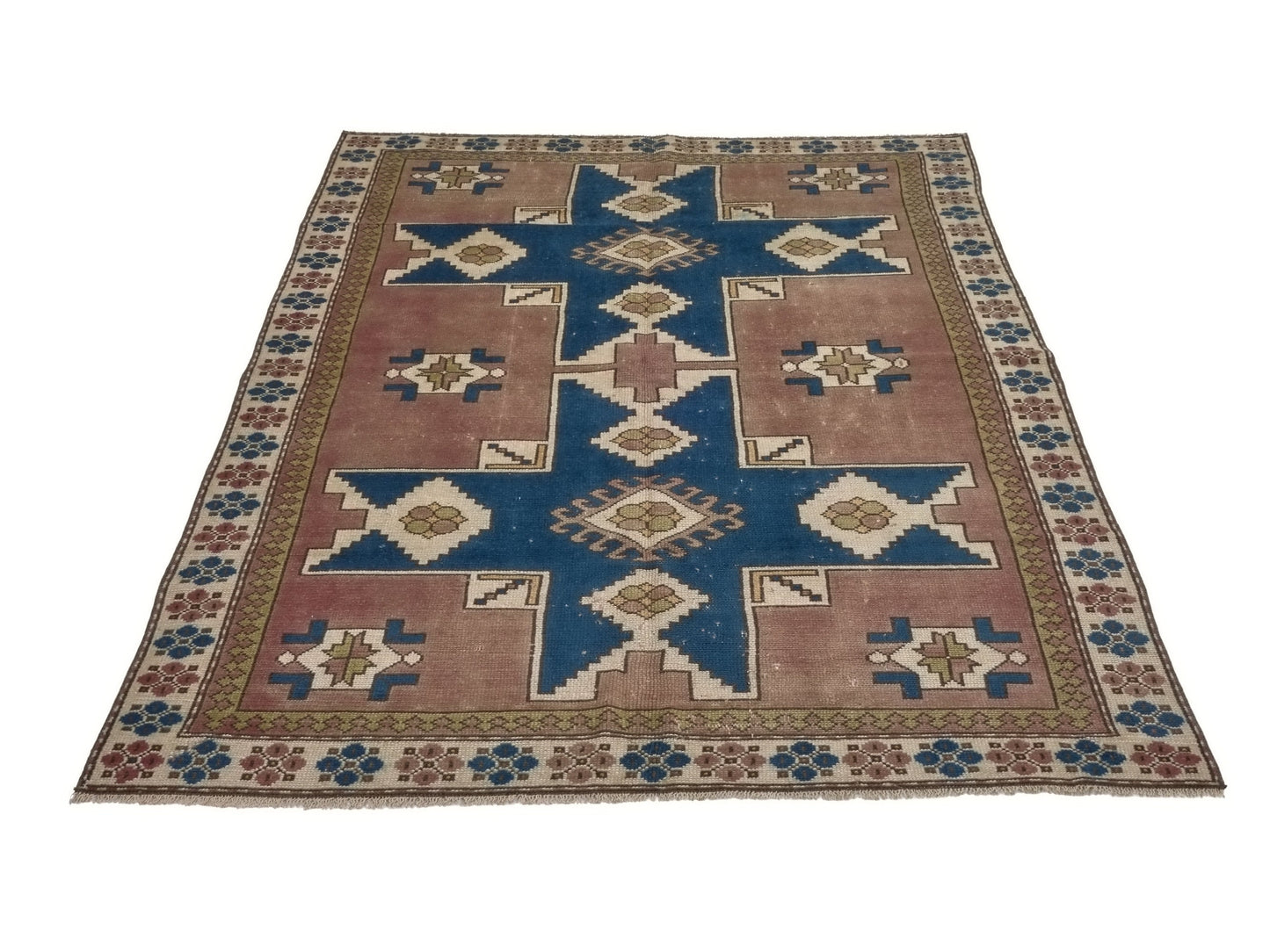 5x8 Turkish Oushak Vintage Rug, Handmade Area Carpet rug, Bedroom rug, Bohemian rug, Floor rug, Living room rug, Anatolia rug, 8762