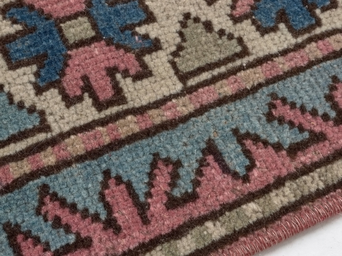 Boho Oushak Rug, Turkish Vintage Rug, Handmade rug, Area rug 5x8, Eclectic decor, Living room rug, Bedroom rug, Geometric rug,8763