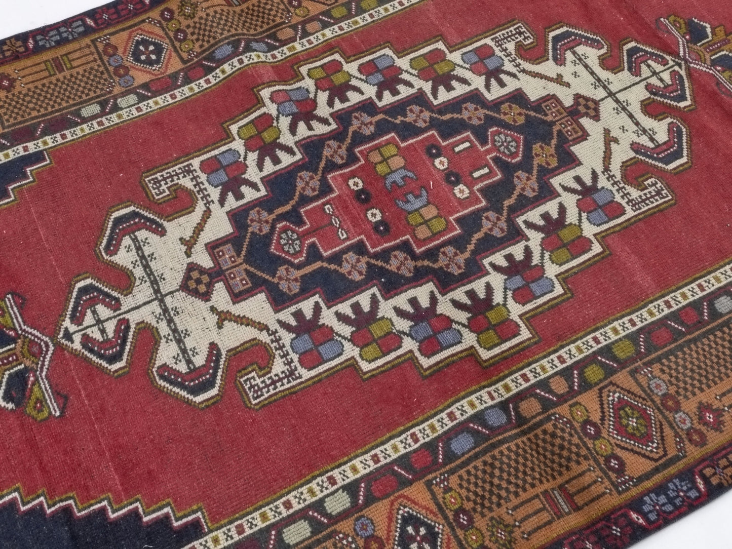 Oriental Oushak Rug, Vintage Turkish Rug, Turkish rug 4x8, Handmade Rug, Shabby chic, Floor rug, Area rug, Carpet rug, Traditional rug, 8652