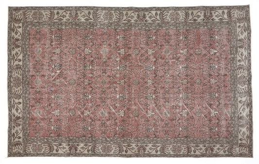 Boho Decor Turkish Rug, Red Oushak Rug, Vintage Rug, Carpet rug, Living room rug, Bedroom rug, 5x8 Rug, Handmade rug, Turkey rug, 8748