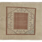 Square Handmade Turkish Rug Beige Vintage Area Rug 6x6 Unique Rare Find Oushak Carpet Rug Rug for Bedroom Made in Turkey 8717