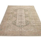 Turkish Neutral Rug, Vintage Rug, Area Rug, Beige Rug 5x8, Faded Area Rug, Muted Handmade Oushak Rug, Bedroom rug, Entryway rug, 8683
