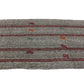 Vintage Turkish Kilim Runner rug,3x17 Gray Handmade Goat hair 1970's Kilim rug, Hallway Rug Runner, Kitchen rug, 3683