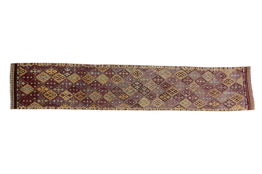 Faded Runner Rug, 3x15 Rug Runner ,Geometric Rug, Coastal Decor, Turkish Rug Runner ,Hallway Narrow Rug ,Turkish Runner,6211
