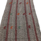 Vintage Turkish Kilim Runner rug,3x17 Gray Handmade Goat hair 1970's Kilim rug, Hallway Rug Runner, Kitchen rug, 3683