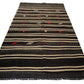 Kilim Rug Striped,Turkish Kilim Unique,Modern Vintage Kilim,Living Room Rug,One of a kind Rug,Minimalist Rug,Kilim Rug 5x10,5998