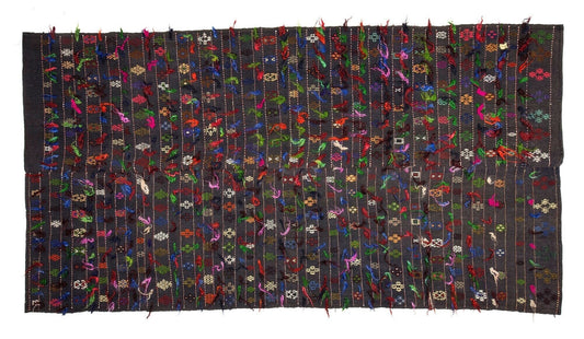 Rare find kilim rug, Turkish Kilim Rug, Vintage Kilim rug, Shaggy Tulu rug, Area rug, Handmade Rug, Etsy Rug, Made in Anatolia,339
