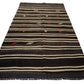 Kilim Rug Striped,Turkish Kilim Unique,Modern Vintage Kilim,Living Room Rug,One of a kind Rug,Minimalist Rug,Kilim Rug 5x10,5998