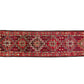 Bohemian Turkish Runner ,Oushak Runner Gypsy, Vintage Runner Long,  3x13 Runner Rug, Hallway Kitchen Red Geometric Carpet Runner, 6241