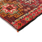 Bohemian Turkish Runner ,Oushak Runner Gypsy, Vintage Runner Long,  3x13 Runner Rug, Hallway Kitchen Red Geometric Carpet Runner, 6241