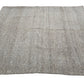 Plain Gray Square Kilim Rug, Gray Goat Hair Kilim Rug, Vintage Turkish Kilim Rug,  4739