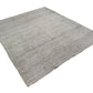 Plain Gray Square Kilim Rug, Gray Goat Hair Kilim Rug, Vintage Turkish Kilim Rug,  4739