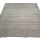 Plain Gray Square Kilim Rug, Gray Goat Hair Kilim Rug, Vintage Turkish Kilim Rug,  4739