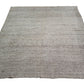Plain Gray Square Kilim Rug, Gray Goat Hair Kilim Rug, Vintage Turkish Kilim Rug,  4739