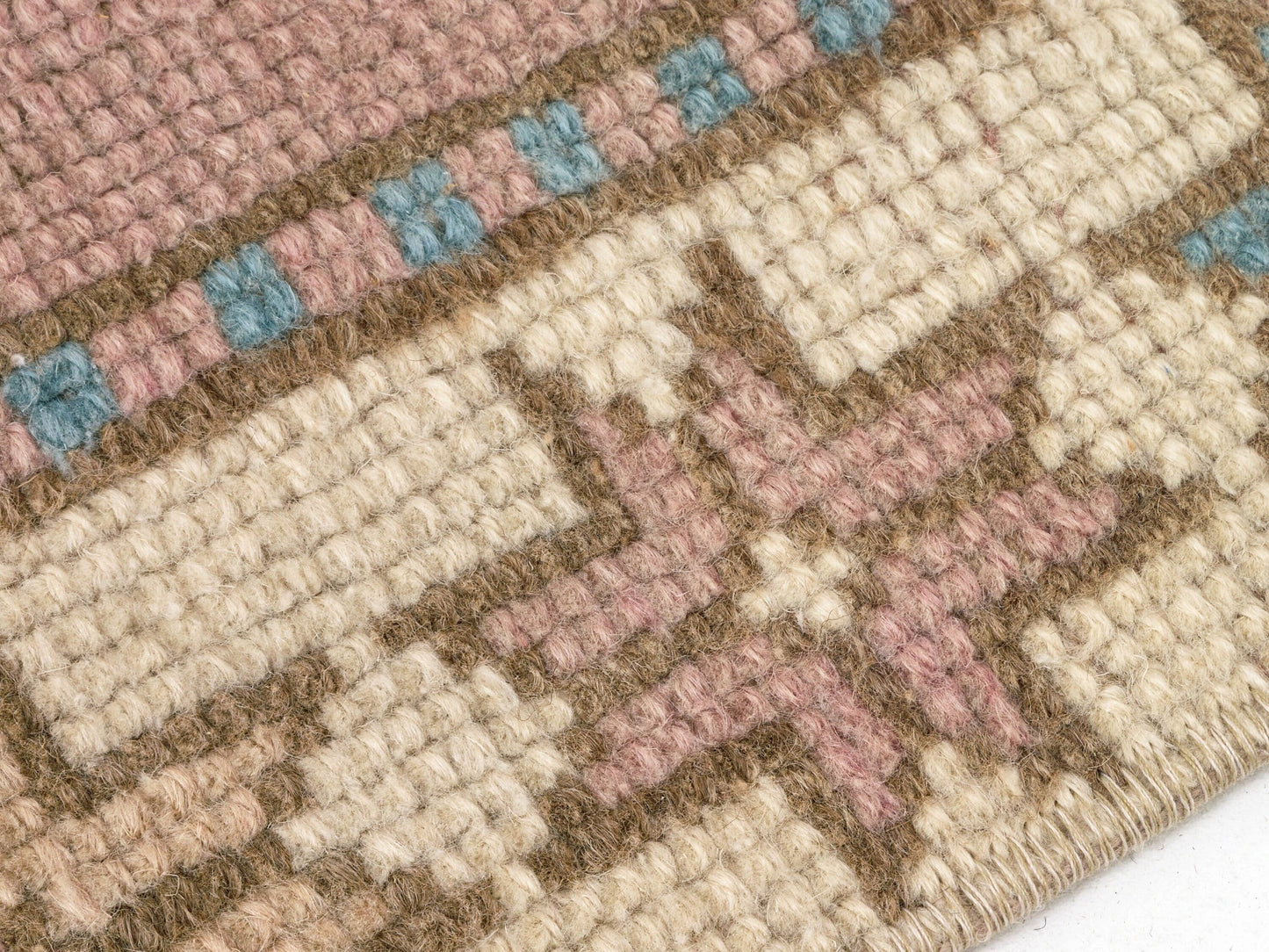 Small Pink Oushak Rug, Handmade Turkish Rug, Small Carpet Rug, Vintage Oushak Rug, Bedroom Oushak Rug, Nursery rug, 3x4 Rug, 9050