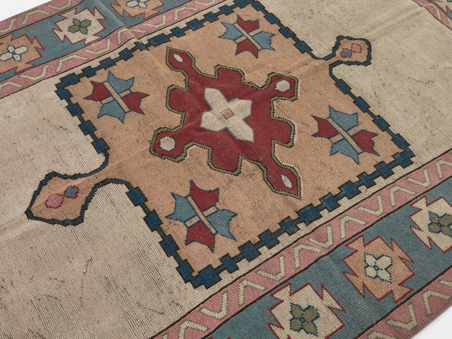 Antique Oushak Rug, Turkish rug, Vintage rug, Neutral rug, 5x7 Area rug, Carpet rug, Anatolia rug, Bedroom Oushak rug, Handmade rug,8789