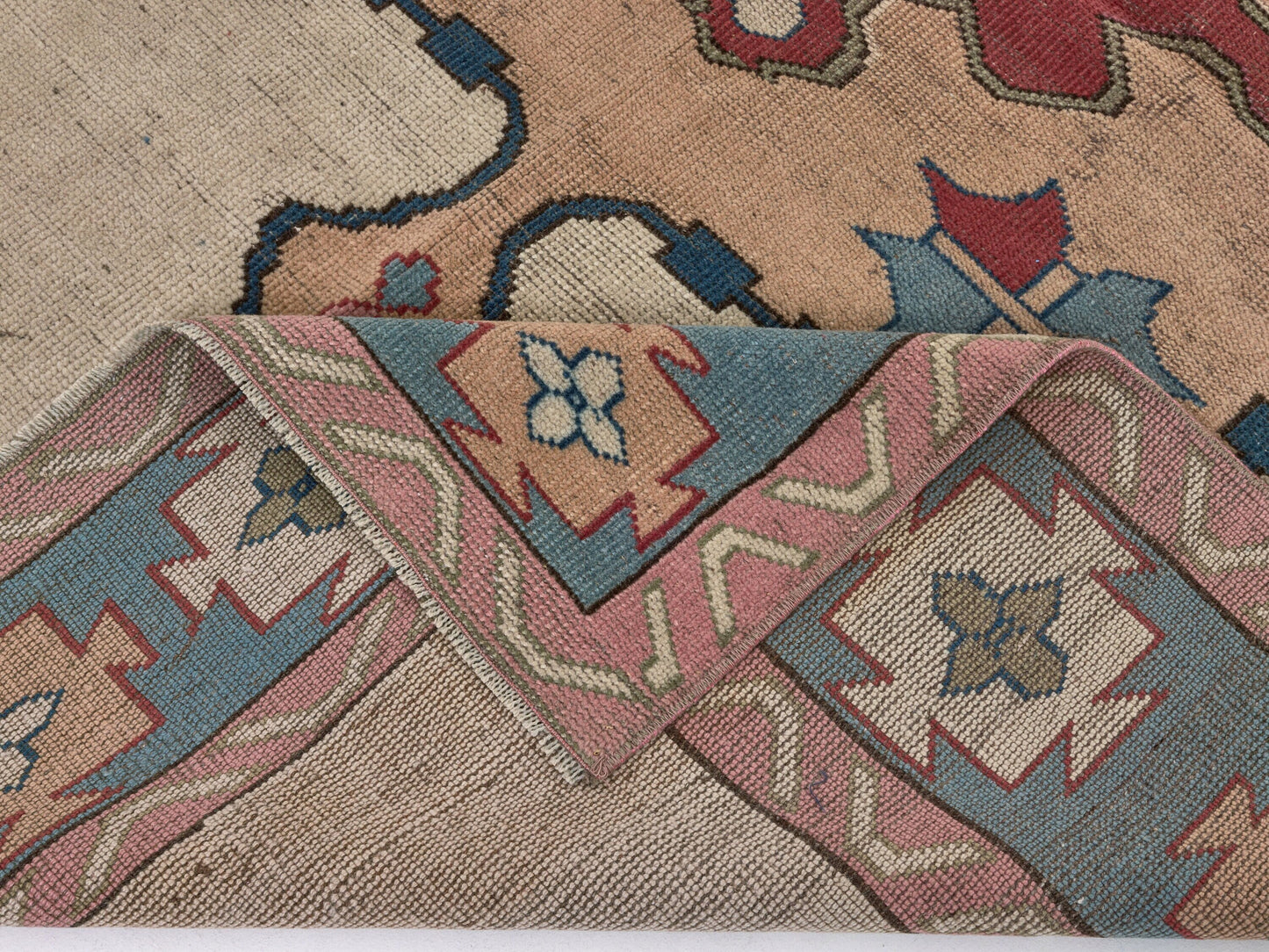 Antique Oushak Rug, Turkish rug, Vintage rug, Neutral rug, 5x7 Area rug, Carpet rug, Anatolia rug, Bedroom Oushak rug, Handmade rug,8789